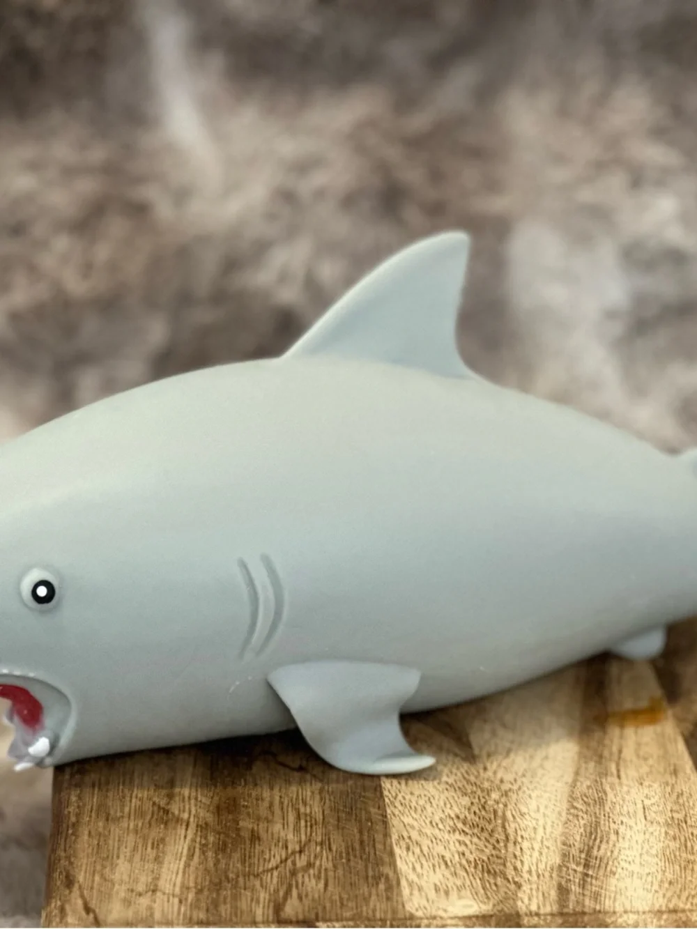 Squishy squeeze SHARK toy viral TikTok  - Gray new